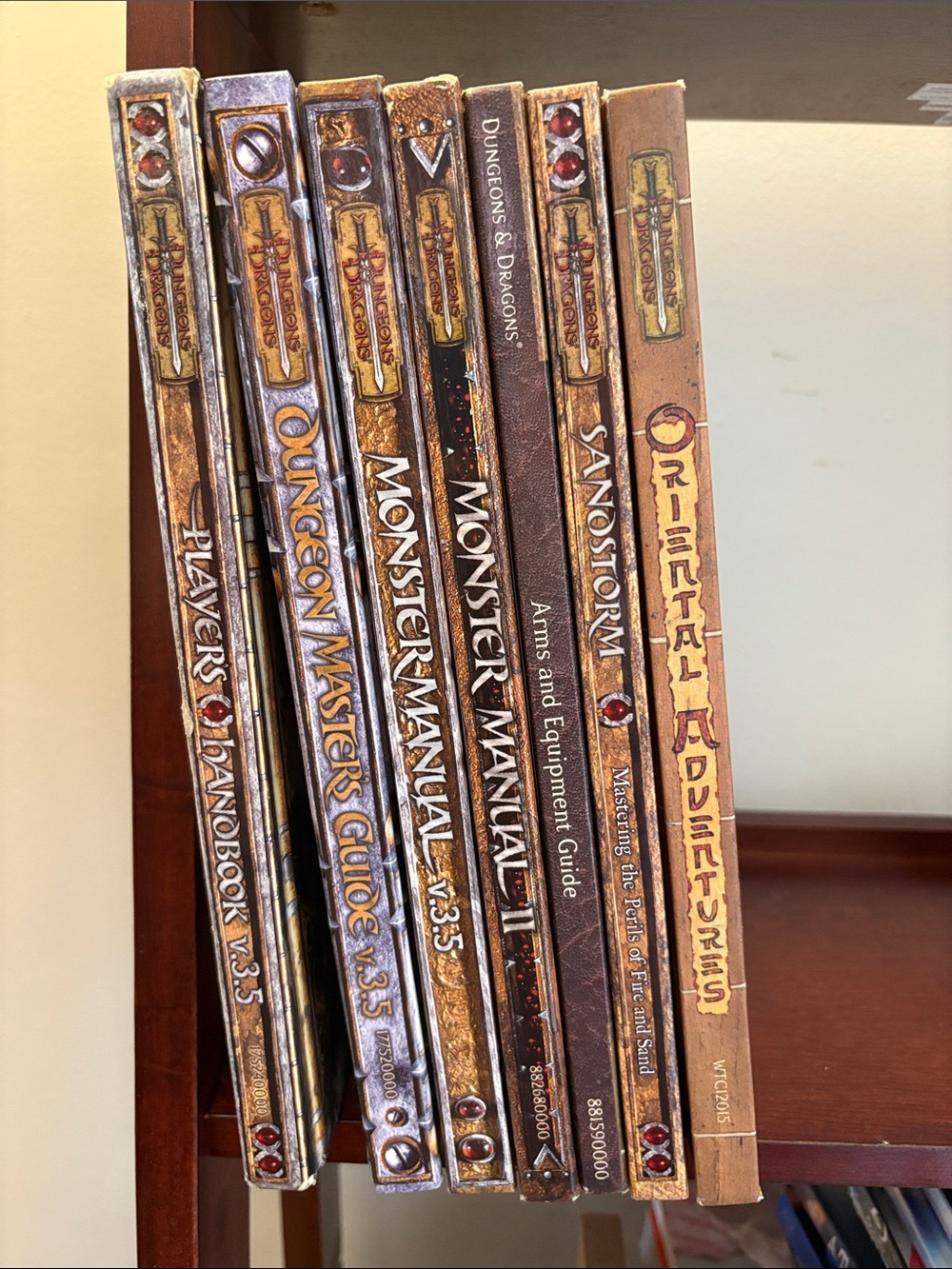Dungeons and Dragons version 3.5 7 set collection